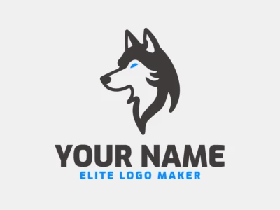 Um logotipo profissional no estilo mascote com uma cabeça de lobo atenta, projetado para transmitir força e lealdade, perfeito para representar uma empresa com identidade marcante.