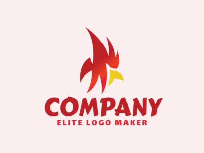 Crie seu logotipo online com a forma de um cardeal, com cores customizáveis e estilo gradiente.