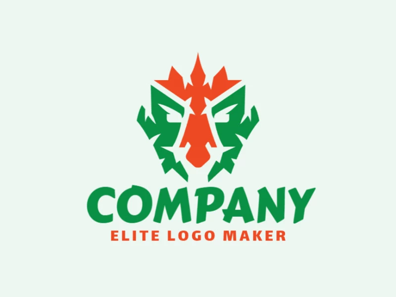 Crie um logotipo memorável para sua empresa com a forma de um duende com estilo abstrato e design criativo.