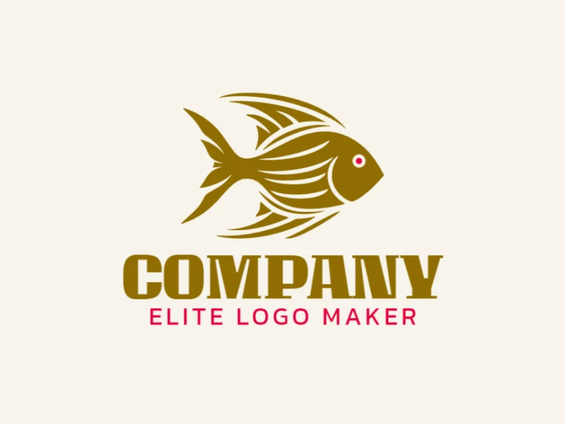 Crie um logotipo memorável para sua empresa com a forma de um peixe com estilo tribal e design criativo.