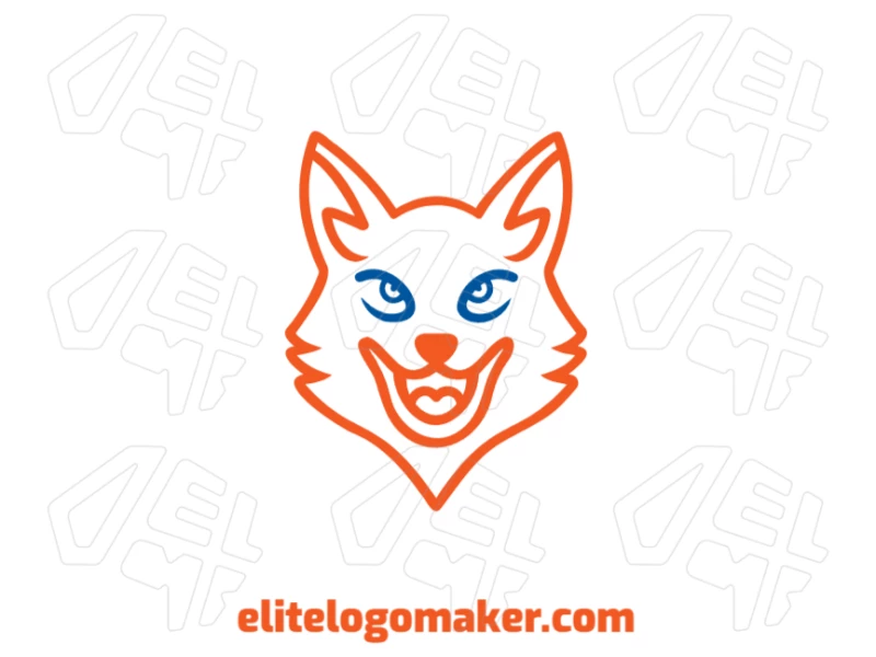 Cabeça De Raposa Com Design Diferenciado - Tenha Um Logotipo Projetado Design criativo de logotipo com cabeça de raposa em estilo mascote e visual diferenciado.