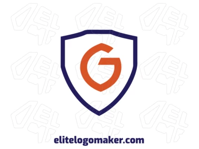 Design de logotipo criativo e barato com a letra "G" dentro de um escudo medieval, unindo estilo clássico com identidade moderna.