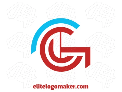 Design da letra "G" com estilo abstrato, curvas marcantes e elementos modernos, ideal para representar uma empresa com identidade única.