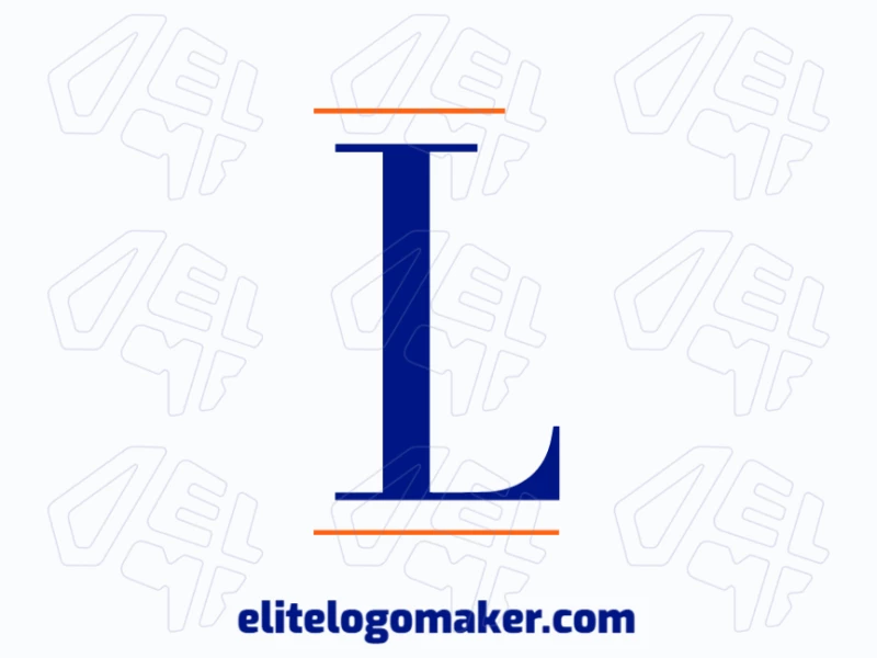 Logotipo de letra inicial apropriado com a letra "L", projetado com linhas limpas e proporções equilibradas para uma identidade visual profissional e simples.