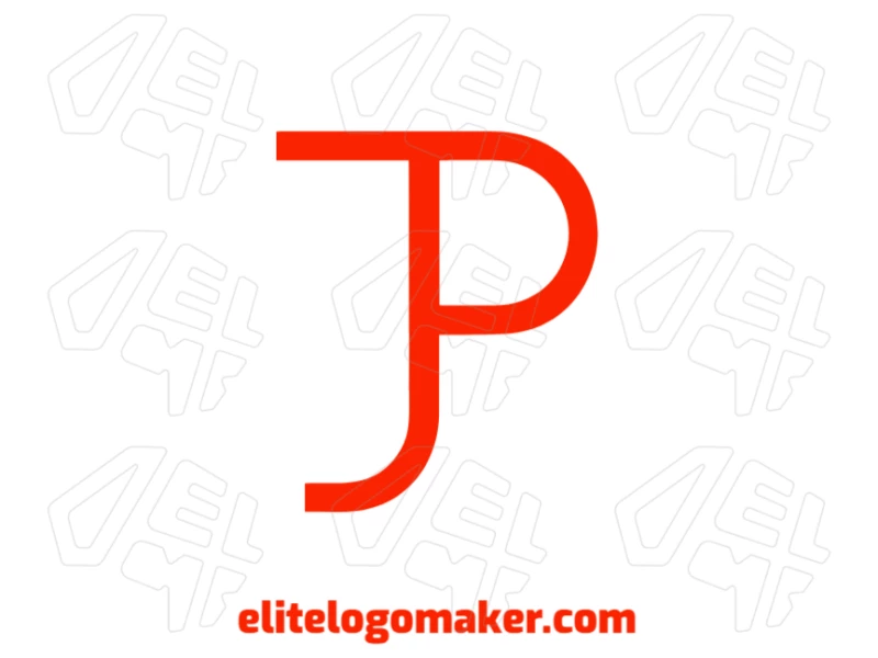 Letra "P" Profissional E Simples - Criador De Logotipo Logotipo minimalista com a letra "P", apresentando um design profissional, simples e barato, ideal para identidades visuais modernas e limpas.