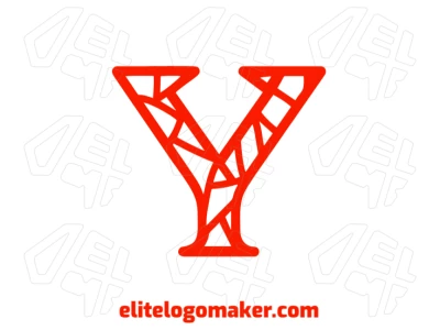 Belo logotipo com a letra inicial "Y" e design editável, ideal para criar elementos de marca personalizados e cheios de estilo.
