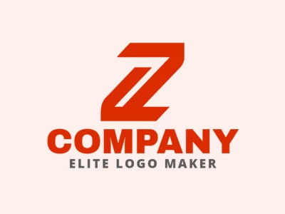 Um design de logotipo minimalista apresentando a letra "Z", proporcionando uma declaração de marca ousada e memorável.