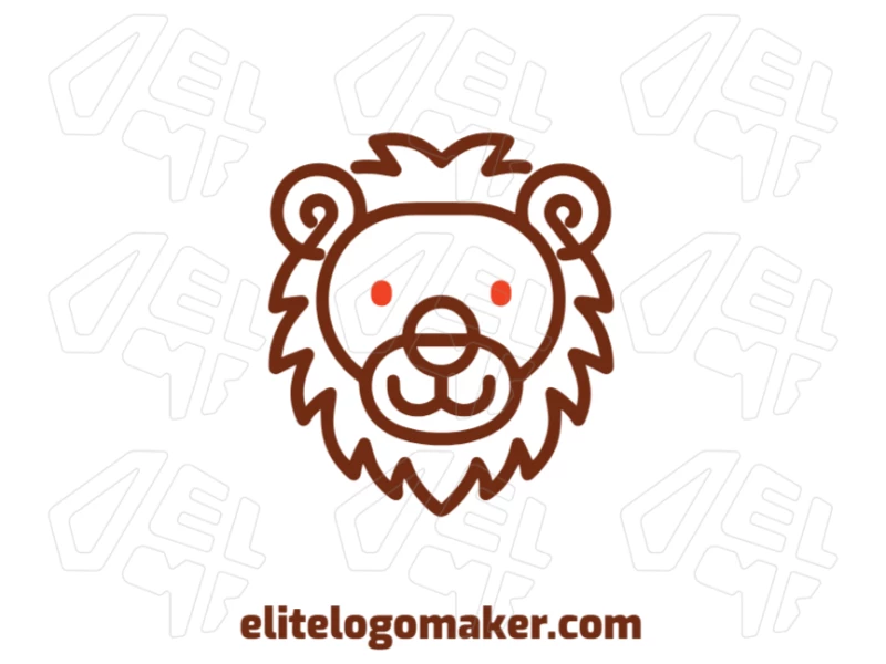 Cabeça De Leão Com Design Bonito - Faça Seu Logotipo On-Line Logotipo de cabeça de leão graciosa com design bonito em estilo mascote e traços marcantes.