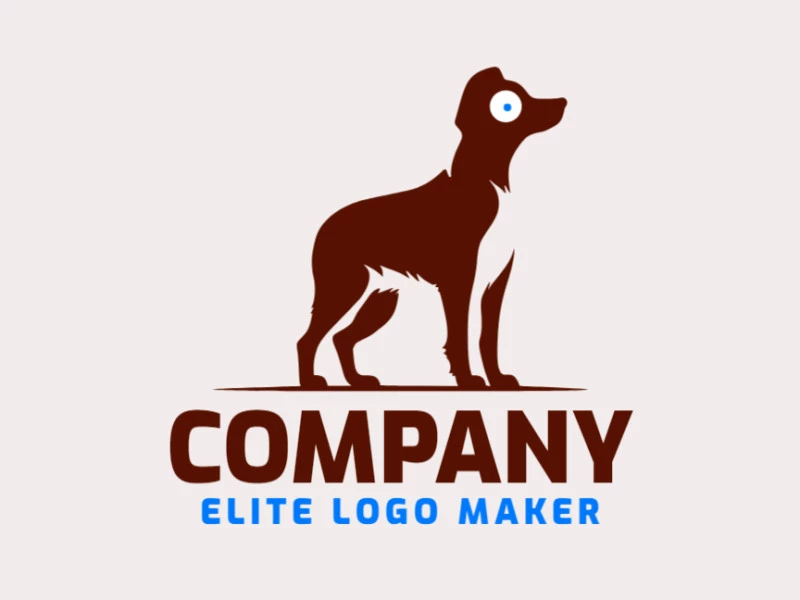 Como se fosse retirado de um sonho minimalista, este logotipo apresenta um adorável filhote de cachorro em tons de marrom quente. É simples, mas encantador, assim como o melhor amigo do homem.