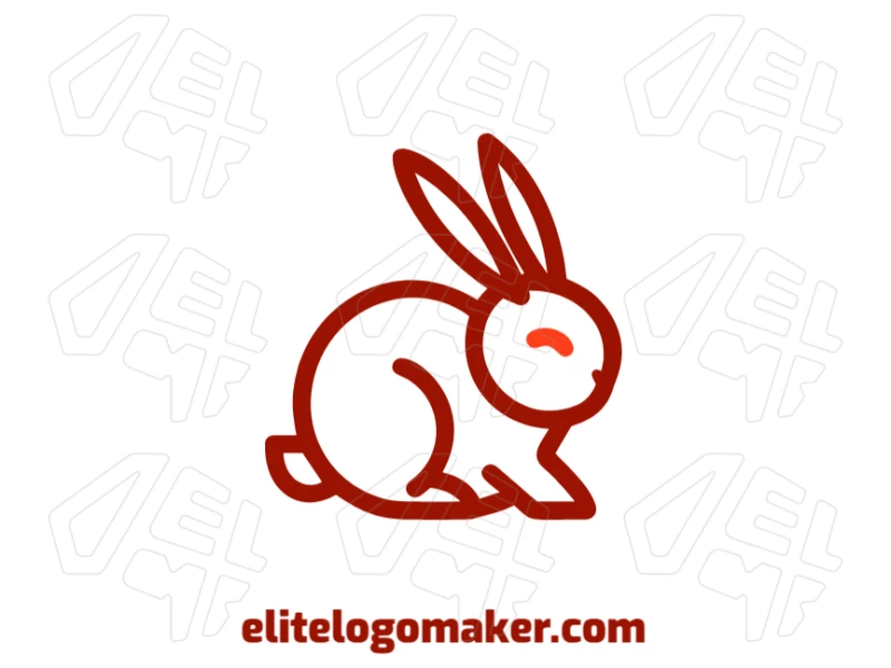 Coelho Com Design Minimalista E Profissional Desenhe Seu Logotipo On-Line Design de logotipo legal com um coelho em design minimalista e profissional, no estilo animal, criando uma identidade visual moderna e elegante.
