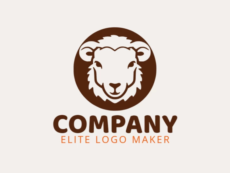 Crie um logotipo memorável para sua empresa com a forma de uma ovelha com estilo abstrato e design criativo.