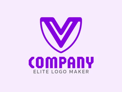 Um logotipo minimalista com formato de letra 'V', enfatizando o design moderno do logotipo e elementos visuais inovadores.