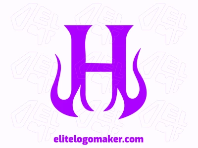 A refined and creative logo featuring an abstract letter 'H', designed in a simple style to convey elegance and modernity.
