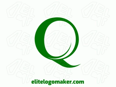 An interesting and creative abstract logo showcasing a stylized letter 'Q' with sleek, dynamic shapes for modern appeal.