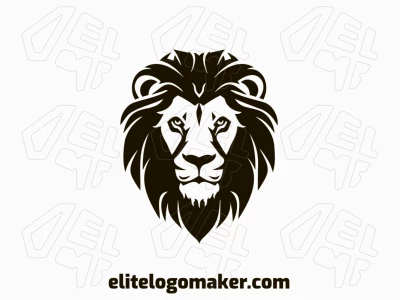An abstract illustration of an African lion head, perfectly appropriate for a bold and striking logo.