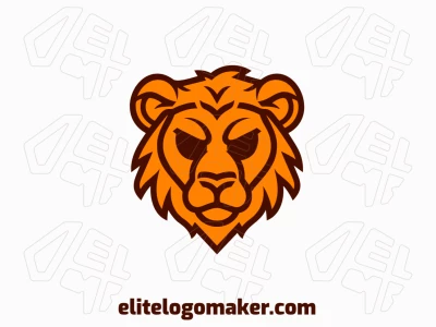 An abstract logo featuring the sharp, angular shapes of an angry lion, creating a bold and professional visual identity.