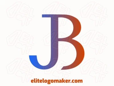 A professional and creative logo featuring the letter 'B' in a sophisticated gradient style, combining blue, brown, and orange for an attractive business representation.