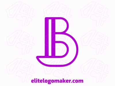 A minimalist logo featuring the letter 'B', elegantly designed in pink, representing sophistication and modernity.
