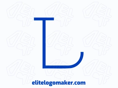 A beautiful logo featuring the initial letter 'L' in blue, designed with graceful lines and a visually appealing aesthetic.