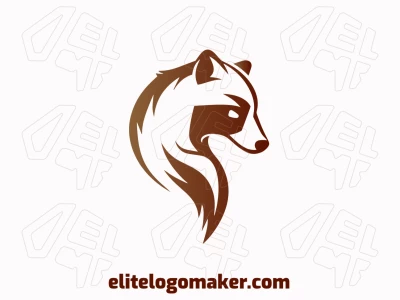 An abstract logo depicting a brown bear, blending modern design elements with a strong, earthy brown palette for a bold and memorable visual identity.