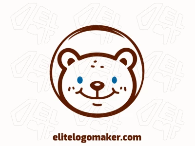 A distinguished and creative childish logo featuring a brown bear, standing out as something different.