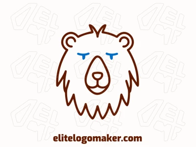 A distinctive monoline logo featuring a brown bear head, exuding fun and presence.