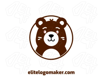 A professional brown bear with an artistic design, showcasing a handcrafted, unique, and detailed craftsmanship in a rustic style.