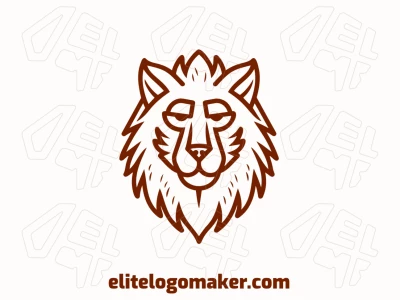 An attractive, animal-style logo featuring a brown monkey head, offering a charming and affordable design with playful details.