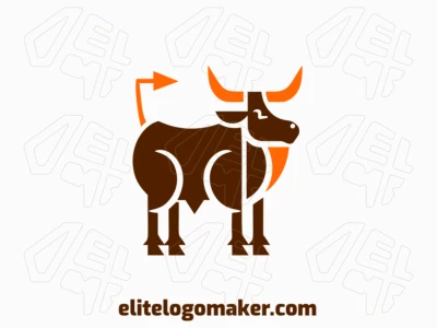 An abstract logo featuring a bull design, blending sophistication with creativity.