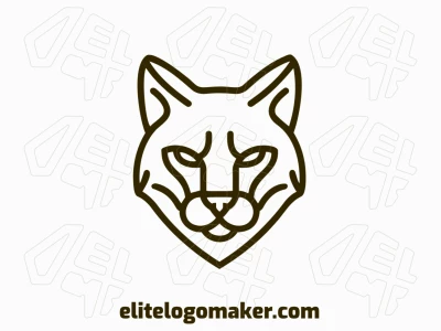 A sleek monoline logo featuring a cat head, designed to be flashy and distinctive.