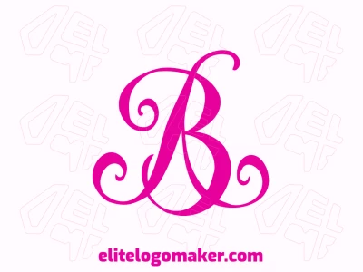 An abstract logo features a cursive letter 'B', designed to be attractive with its flowing lines and artistic style.