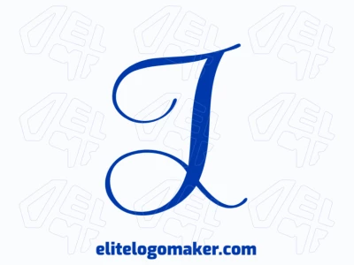A beautiful logo featuring a cursive letter 'J' in an elegant initial letter style, combining smooth curves and refined details for a timeless look.