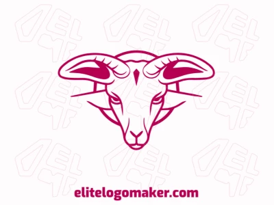 A whimsically handcrafted logo design featuring a delusional goat, exuding charm and individuality.