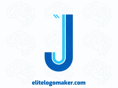 An abstract logo design featuring a dynamic letter 'J', creating a bold and energetic visual identity for modern branding.