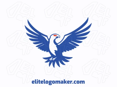 Professional logo in the shape of an eagle with creative design and abstract style.
