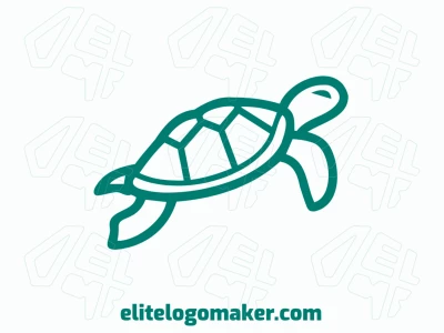 The minimalist logo features an inspiring flying turtle, using simple lines and shapes to convey a sense of freedom and elegance.