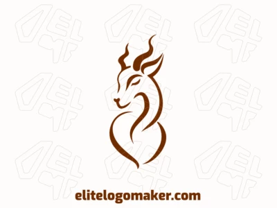 A captivating logo featuring a graceful gazelle, ideal for wildlife conservation organizations.