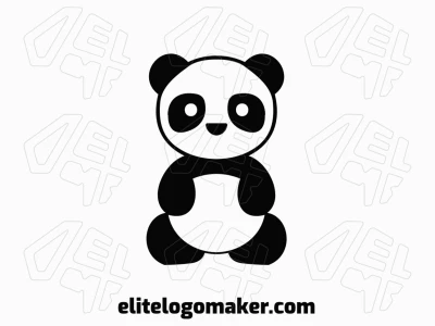 This logo features a gentle panda bear in an animal style, creating a distinct and memorable look.