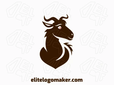 Logo design features an abstract goat, merging bold shapes and fluid lines to create a modern, eye-catching identity.