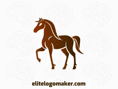 A dynamic logo featuring a horse silhouette with a captivating gradient.