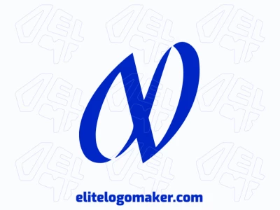 Refined minimalist logo design featuring an infinite shape, symbolizing endless possibilities and a creative idea.