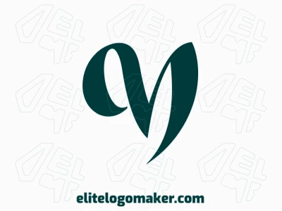 A simple and modern logo template featuring the initial letter 'M' in a minimalist style, designed for versatility and professional appeal.