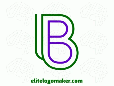 Featuring the letter 'B' with beautiful curves, this monoline logo creates a smooth and elegant design that highlights its flowing and cohesive style.