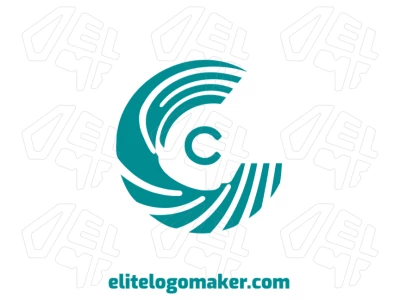 An abstract concept logo featuring the letter "C", showcasing a creative and innovative design.
