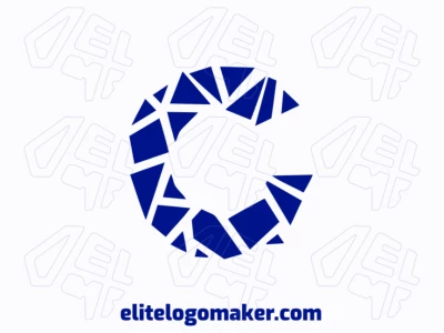A prominent mosaic logo featuring the letter 'C' designed with intricate mosaic shapes, offering a colorful and dynamic visual appeal.