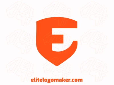 A cheap and elegant logo featuring the letter 'E' combined with a shield in a minimalist style, crafted to convey quality with clean, refined lines.