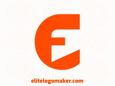 A minimalist logo features a super simple letter 'E', designed with clean lines and a sleek style, perfect for a modern business aesthetic.
