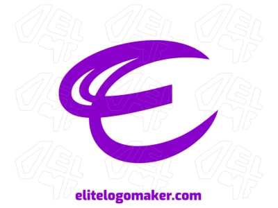 Subtle initial letter logo featuring the letter 'E' with an elegant design, combining simplicity with refined style for a sophisticated look.