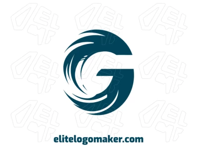 A letter 'G' with a custom design, offering a unique and customizable style perfect for creating a standout logo.