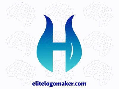 A striking logo design featuring the letter 'H' with a sleek gradient, blending modern aesthetics with a bold visual impact.